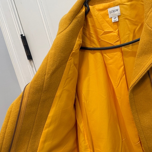 J. Crew Mustard Yellow  Coat - Picture 4 of 5